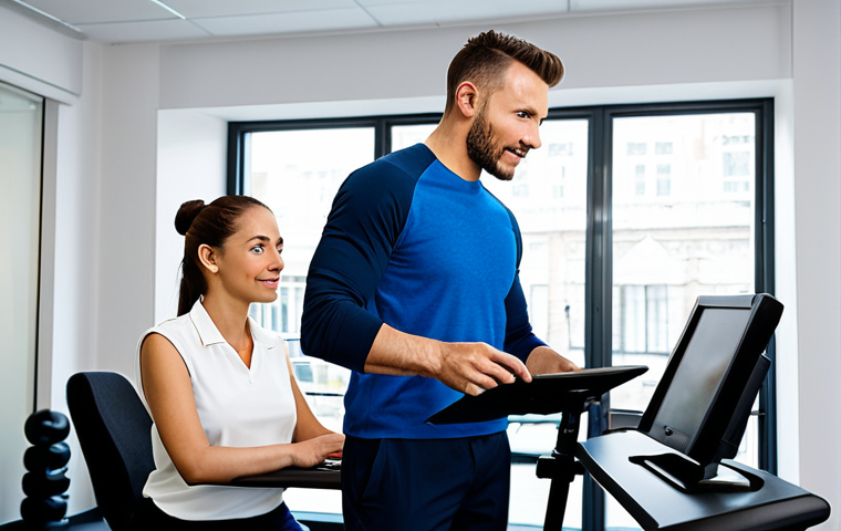 피트니스 경영사로서 시간 관리 팁 - Prioritization & Planning**

"A busy yet organized fitness studio owner at a desk, reviewing a plann...